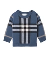 BURBERRY KIDS WOOL-CASHMERE VINTAGE CHECK SWEATER (12-24 MONTHS)