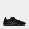 Maison Margiela Replica Patent Leather Low-top Sneakers In Black