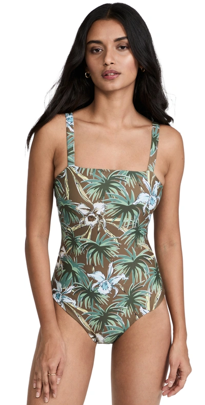 Mikoh Tatakoto One Piece Swimsuit In Jungle Orchid Clay
