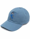 CANALI CANALI MEN'S LIGHT BLUE COTTON HAT,YA000168NE01310 57