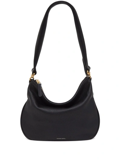 Mansur Gavriel Mini Swing Zip Shoulder Bag In Black