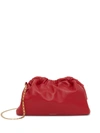 Mansur Gavriel Chain Mini Cloud Leather Clutch In Flamma