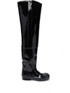 MAISON MARGIELA PATENT OVER-THE-KNEE BOOTS