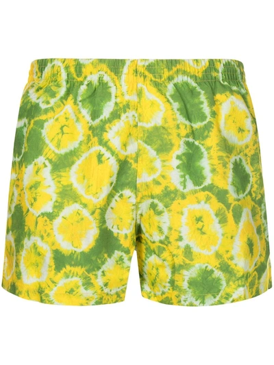 Timo Trunks Bauhaus Swim Shorts In Green