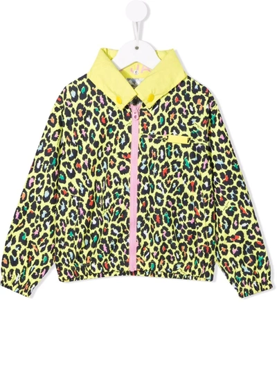 The Marc Jacobs Kids' Leopard-print Zip-up Jacket In Black