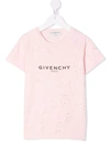 Givenchy Pink Girl T-shirt With Print In Pink
