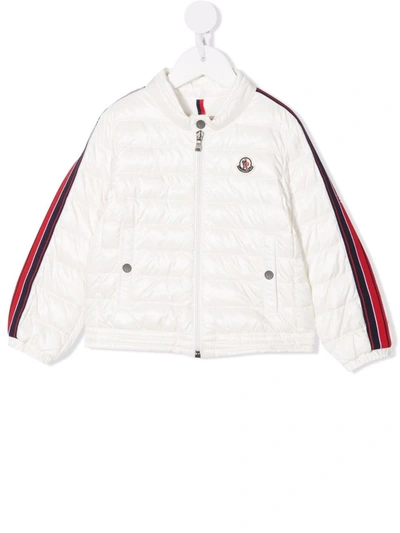 Moncler Babies' Padded Logo-patch Jacket In White