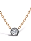Pragnell 18kt Rose Gold And White Gold Legacy Old Cut Diamond Pendant Necklace In Pink