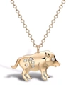 Pragnell 18kt Yellow Gold Zodiac Diamond Pig Pendant In Gold