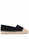 Castaã±er Kampala Two-tone Espadrilles In Black