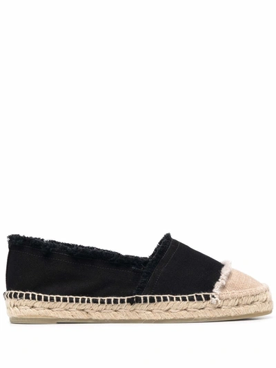 Castaã±er Kampala Two-tone Espadrilles In Black