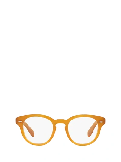 Oliver Peoples Ov5413u Semi Matte Amber Tortoise Unisex Eyeglasses In Orange