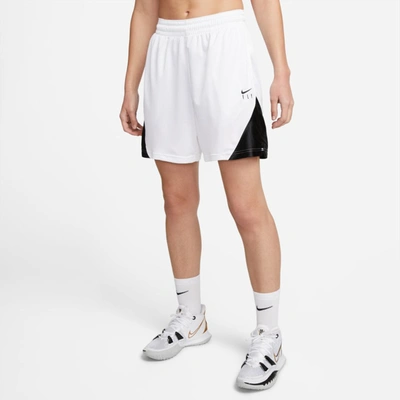 Nike Jordan Women's Sport Diamond Basketball Shorts In White/black/black/white 