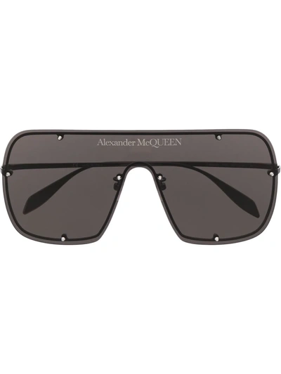 Alexander Mcqueen Oversize-frame Sunglasses In Black