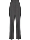 The Frankie Shop Gelso High-waisted Darted Trouser In Grau