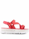 CAMPER ORUGA UP PLATFORM SANDALS