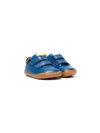 Camper Touch Fastening Leather Pre-walkers In Blue