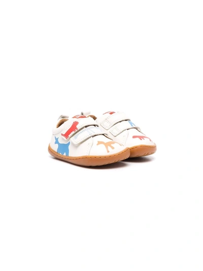 Camper Babies' Twins Animal Print Sneakers In White