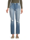ARTICLES OF SOCIETY WOMEN'S SARAH RIPPED STRAIGHT JEANS