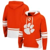 Colosseum Orange Clemson Tigers Lace Up 3.0 Pullover Hoodie In Orange