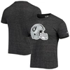 NEW ERA NEW ERA BLACK LAS VEGAS RAIDERS HELMET LOGO TRI-BLEND T-SHIRT