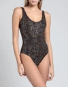 Fisico One-piece Swimsuits In Brown