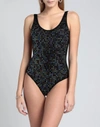 Fisico One-piece Swimsuits In Black