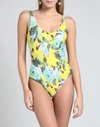 Fisico One-piece Swimsuits In Yellow