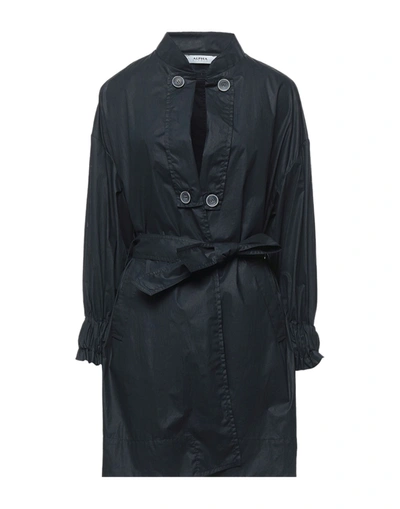 Alpha Studio Overcoats In Blue