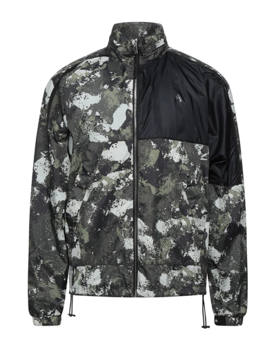 MARCELO BURLON COUNTY OF MILAN MARCELO BURLON MAN JACKET MILITARY GREEN SIZE XS POLYAMIDE