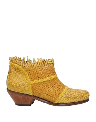 Jp/david Ankle Boots In Ocher