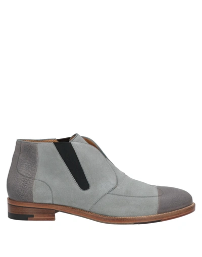 A.testoni Ankle Boots In Grey
