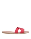 Ancient Greek Sandals Sandals In Red