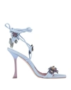 Roger Vivier Sandals In Sky Blue