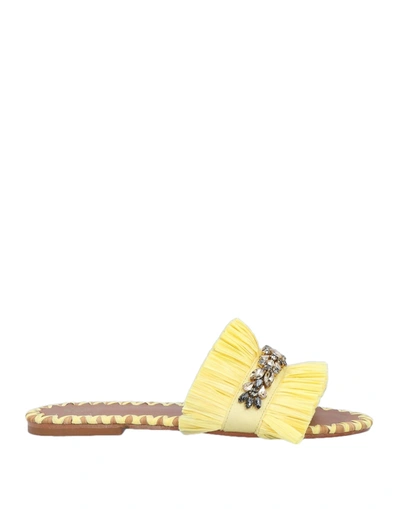 De Siena Sandals In Yellow