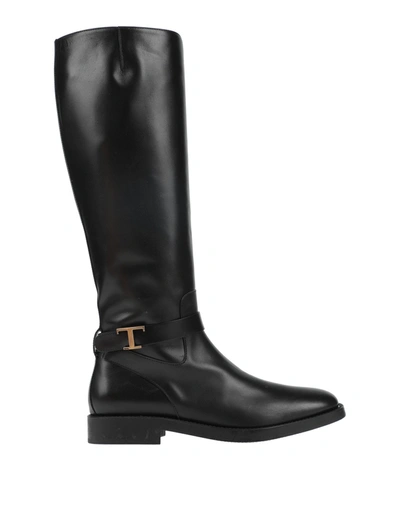 Tod's Knee Boots In Black