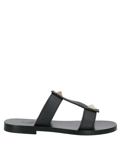 Valentino Garavani Sandals In Black