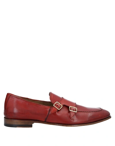 Calpierre Loafers In Brick Red
