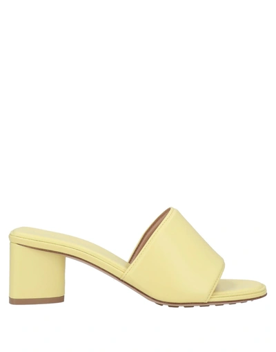 Bottega Veneta Sandals In Yellow