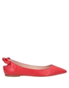 Il Borgo Firenze Ballet Flats In Red