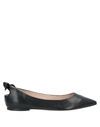 Il Borgo Firenze Ballet Flats In Black