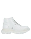 Alexander Mcqueen Ankle Boots In White