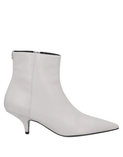 Patrizia Pepe Ankle Boots In Light Grey