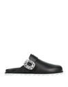 Roger Vivier Buckle Embellished Slip In Black