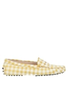 Tod's Loafers In Yellow
