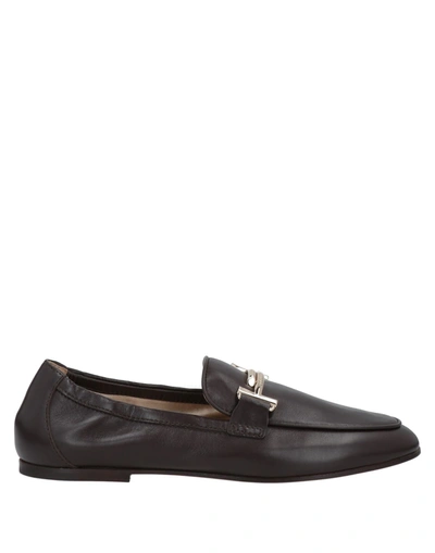 Tod's Loafers In Dark Brown