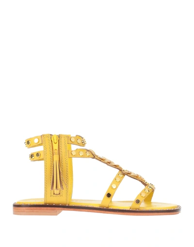 Cafènoir Sandals In Yellow