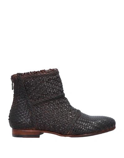 Jp/david Ankle Boots In Dark Brown