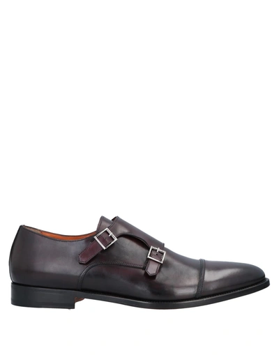 Santoni Loafers In Black