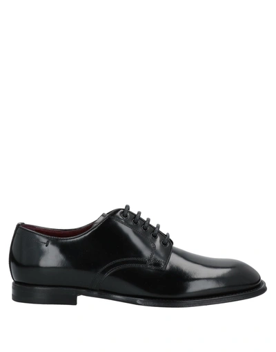 Dolce & Gabbana Michelangelo Patent-leather Derby Shoes In Black